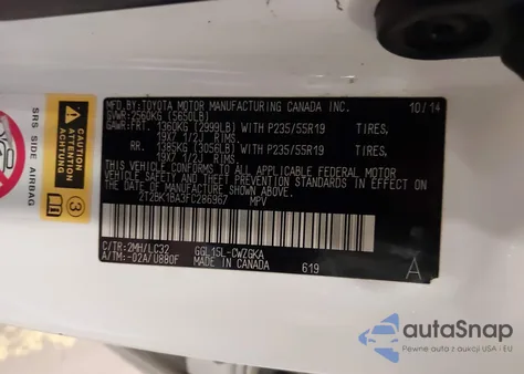 2015 Lexus Rx 350 Crafted Line from USA, damaged, VIN 2T2BK1BA3FC286967